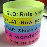 BRACCIALETTO SILICONE LUMINESCENTE